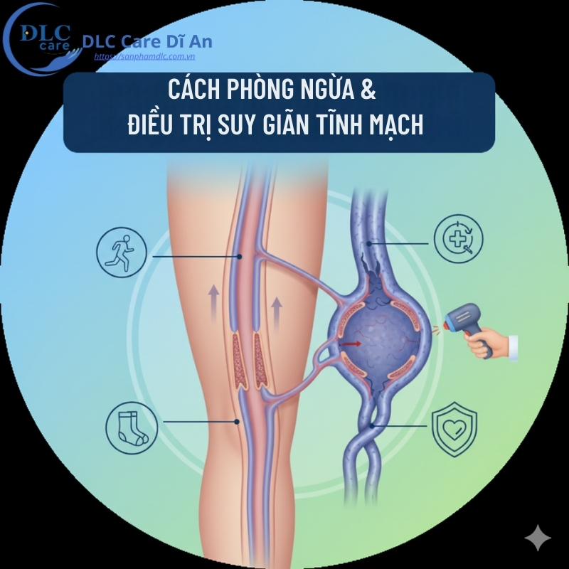 Cách Phòng Ngừa và Điều Trị Suy Giãn Tĩnh Mạch – Ứng Dụng DDS Tại DLC Care Dĩ An