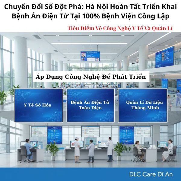 Chuyển đổi số đột phá: Hà Nội hoàn tất triển khai Bệnh án điện tử tại 100% bệnh viện công lập. (Tiêu điểm về công nghệ y tế và quản lý)